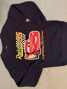 Disney Lightning McQueen Dark Navy Sweatshirt size 7/8